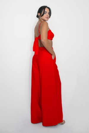 Calça Pantalona vermelho